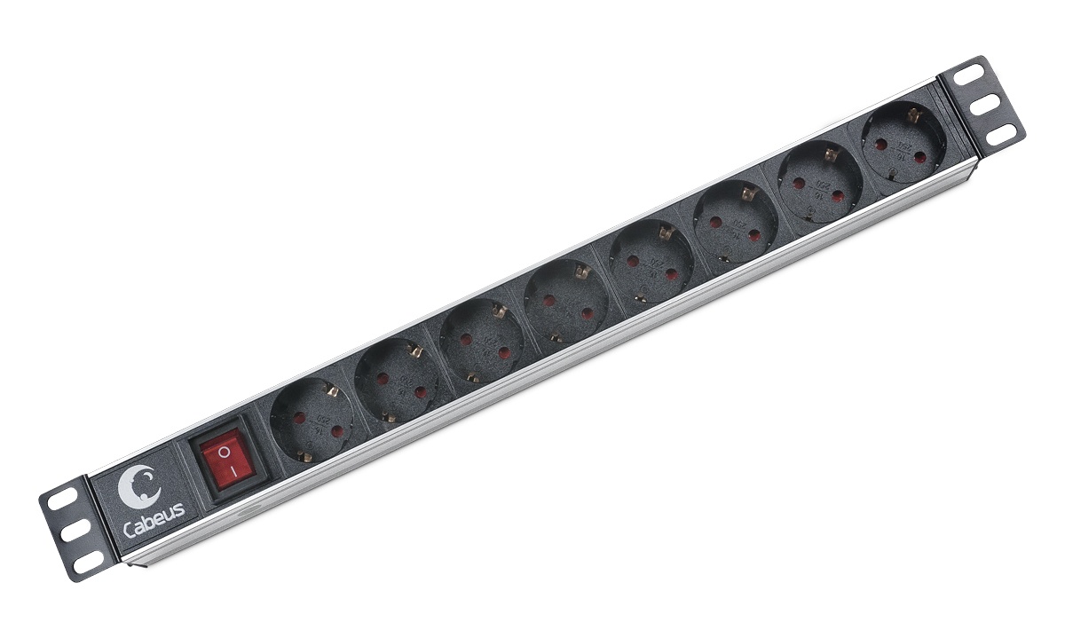 PDU-8P (2402c), блок розеток 19"