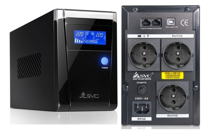 SVC V-1500-F-LCD, источник бесперебойного питания