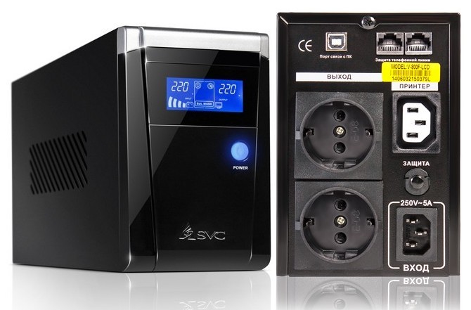 SVC V-800-F-LCD, источник бесперебойного питания