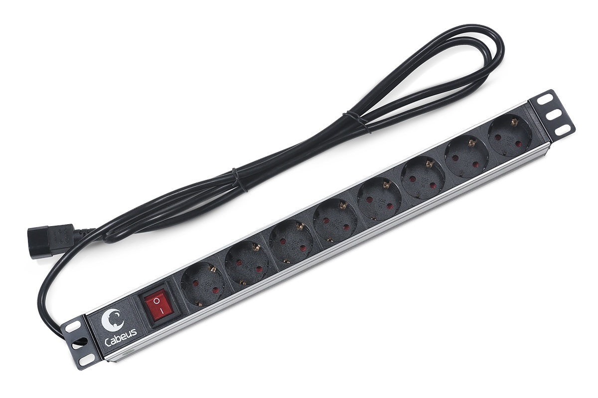 PDU-8P-2IEC (7070c), блок розеток 19"