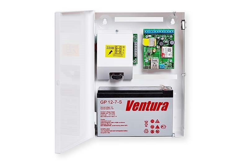 S400L-2GSM-SBK25-W "Нано LAN" RJ-45 (под АКБ 7Ач, цвет белый), устройство оконечное объектовое приемно-контрольное c GSM и LAN коммуникаторами
