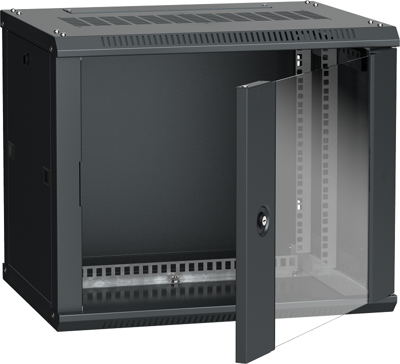 LWR5-06U64-GF, шкаф телекоммуникационный 19" настенный 6U