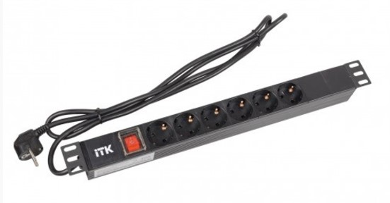PH12-6D1-P, блок розеток 19"