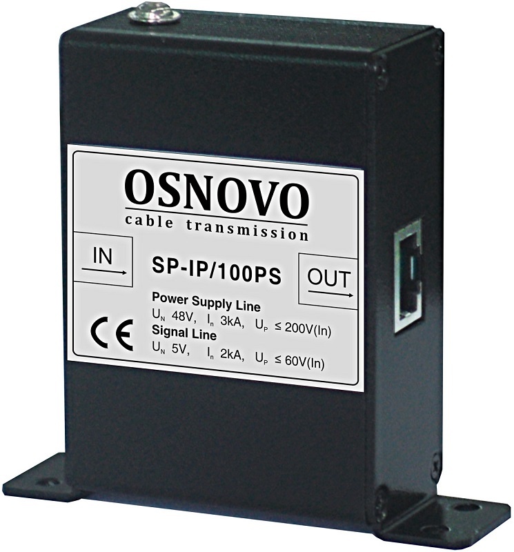 SP-IP/100PS, устройство грозозащиты цепей Ethernet