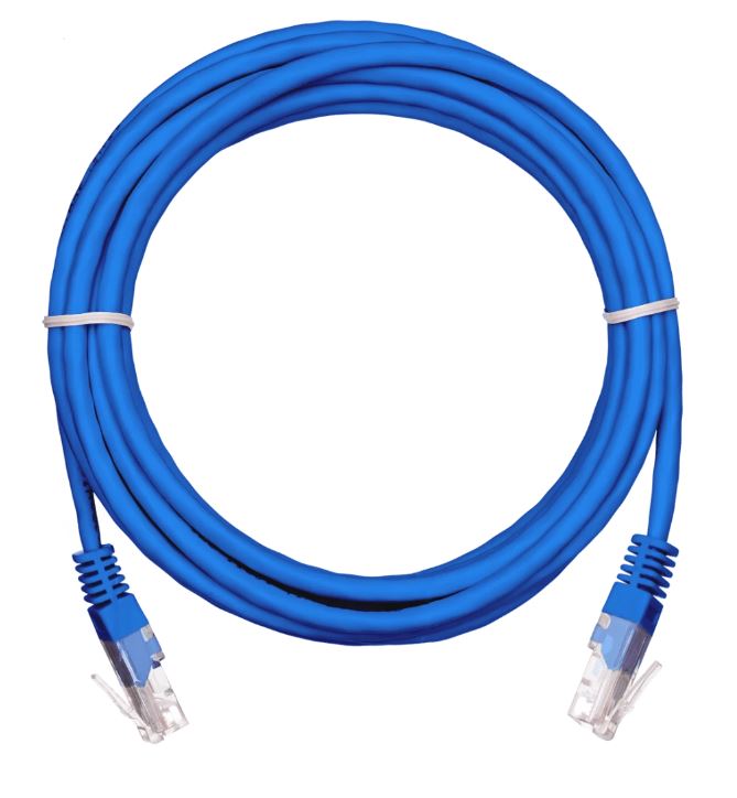 EC-PC4UD55B-BC-PVC-010-BL-10 (10 шт), патч-корд медный