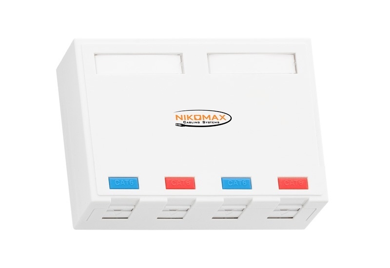 NMC-MB4P-ST-WT, корпус настенной розетки