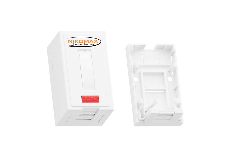 NMC-MB1P-ST-WT, корпус настенной розетки