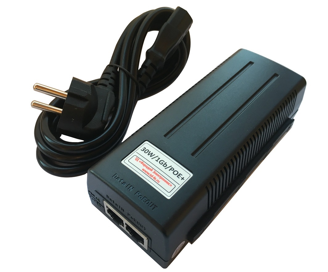 30W/1Gb/POE+, инжектор PoE