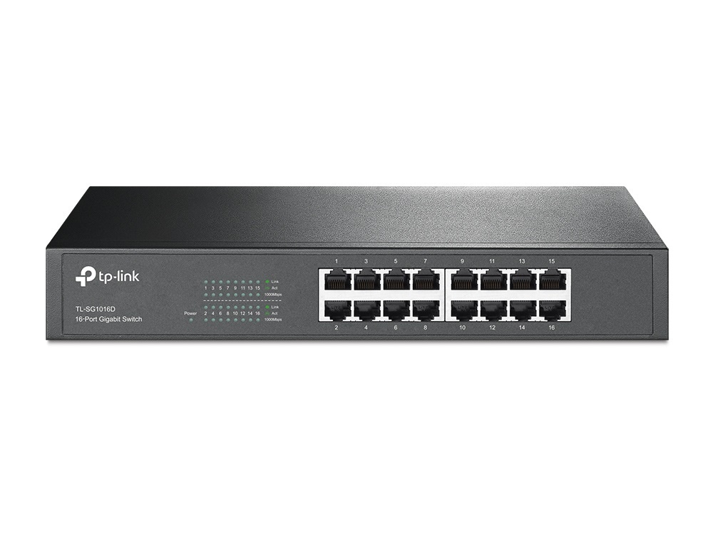 TL-SG1016D, коммутатор 16-портовый
