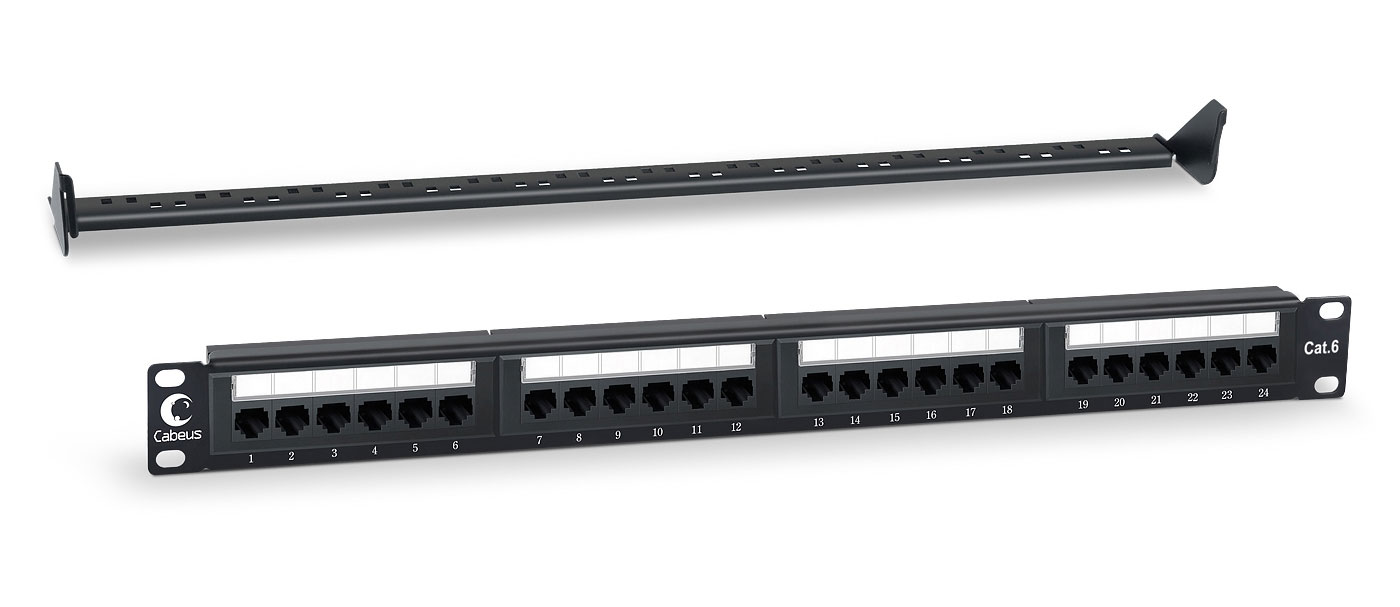 PL-24-Cat.6-Dual (7128c), патч-панель 19"