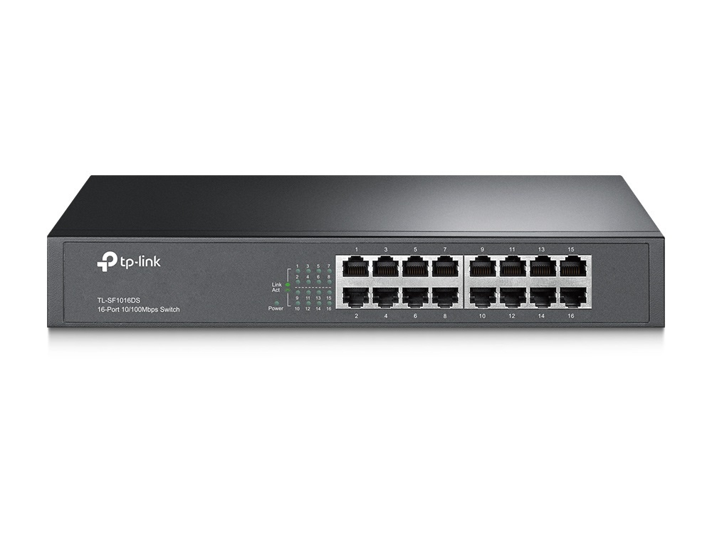TL-SF1016DS, коммутатор 16-портовый