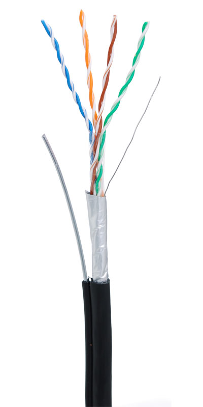 F/UTP 4pair, Cat5e, Out, Sw (EC-UF004-5E-PE-SW-BK), кабель «витая пара» (LAN) для структурированных систем связи