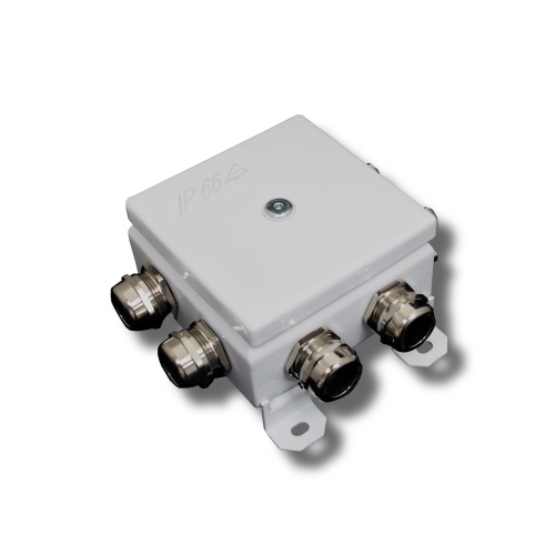 КМ-О (12к)-IP66-120х120, два ввода, коробка монтажная огнестойкая