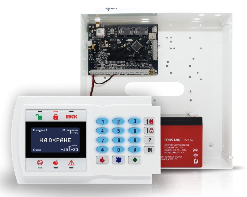NV 2132, комплект охранной GSM сигнализации