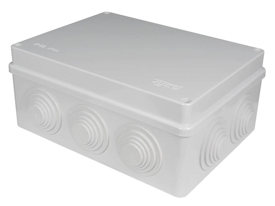 Коробка TYCO 200х140х75 (67055), 10вводов, IP55, коробка распределительная