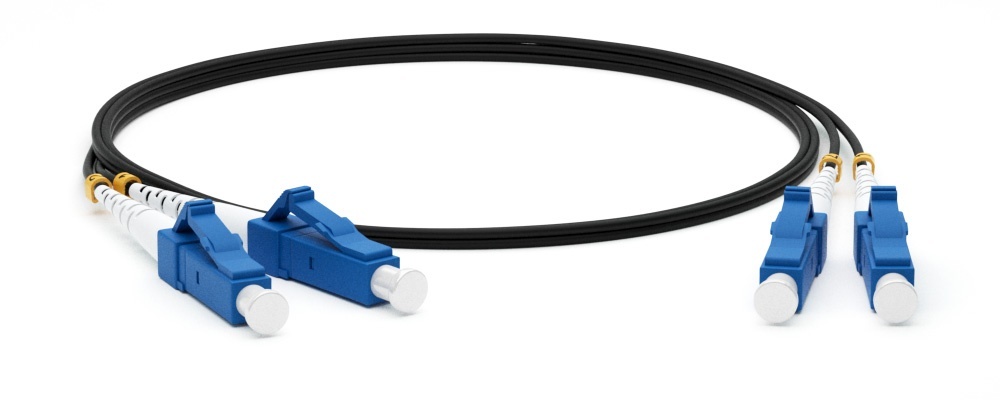 FC-D2-9-LC/UR-LC/UR-H-3M-LSZH-BK, патч-корд волоконно-оптический одномодовый