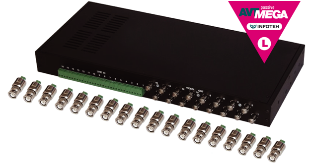 AVT-Mega Passive L, передатчик HD-видеосигналов 5Mp/4Mp/1080p AHD/CVI/TVI