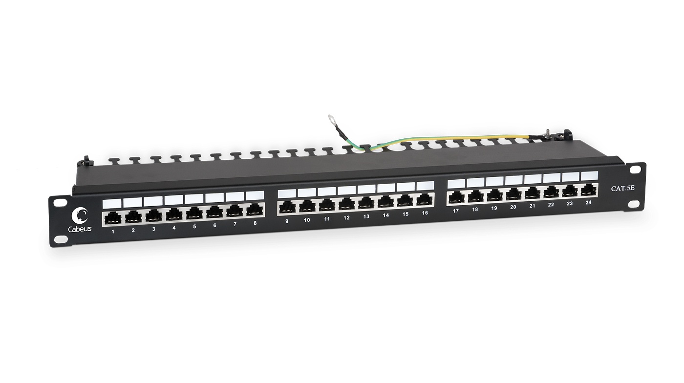 PL-24-Cat.5e-SH-Dual (7002c), патч-панель 19"
