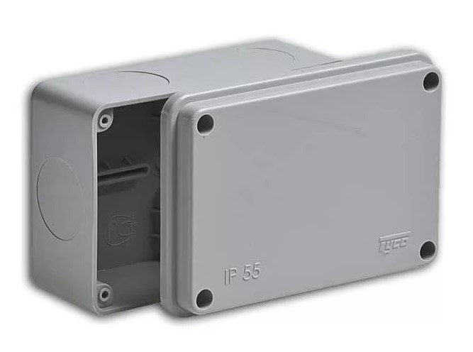 Коробка TYCO 120х80х50 (67052), коробка ответвительная без гермовводов