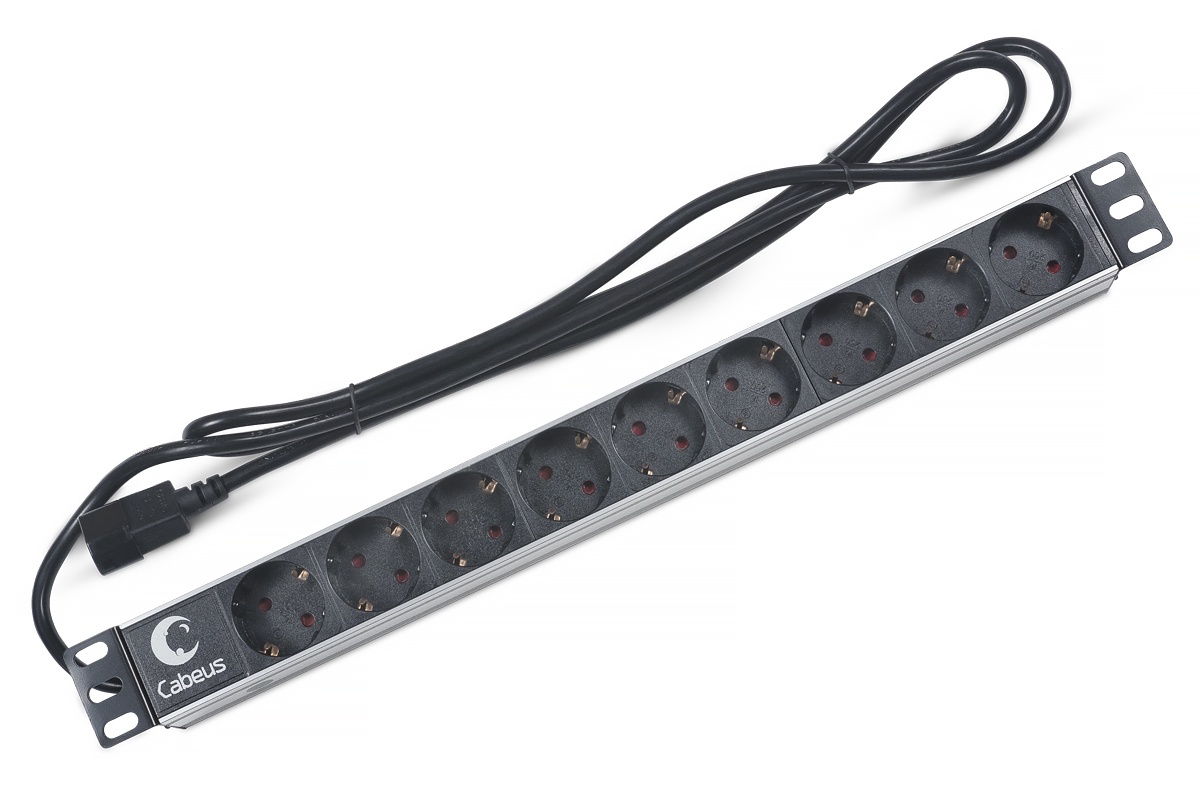 PDU-9P-2IEC (7287c), блок розеток 19"