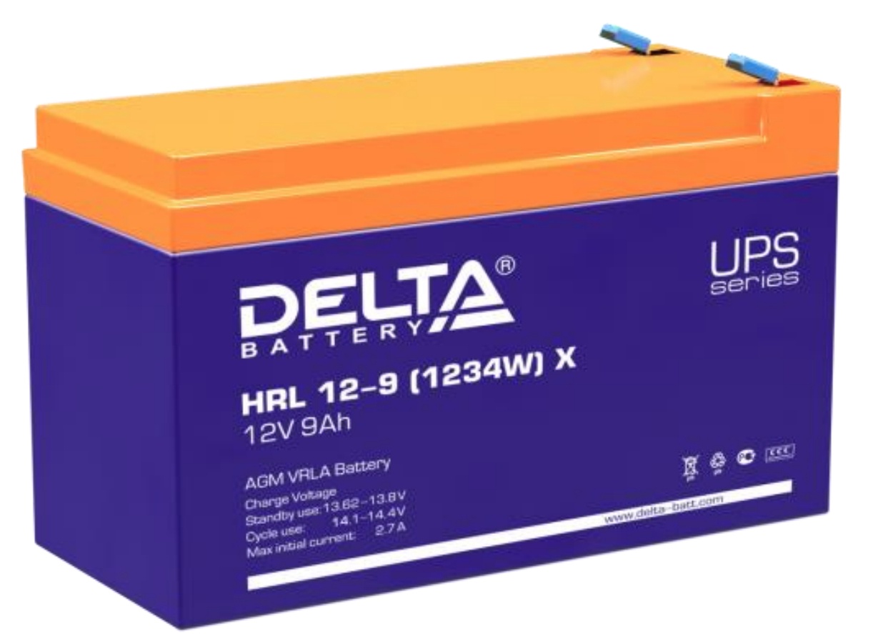 Delta HRL 12-9 X (1234W), аккумулятор герметичный свинцово-кислотный