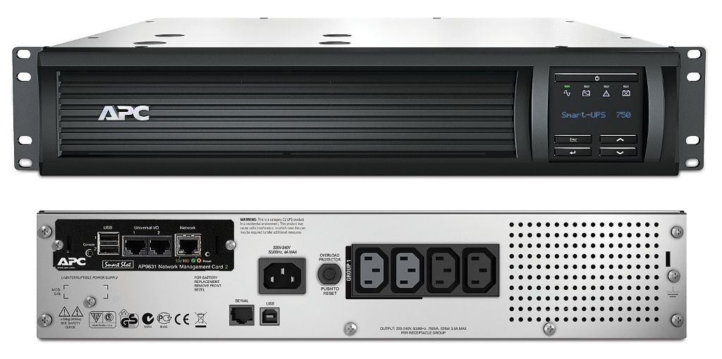 SMT750RMI2UNC APC Smart-UPS 750 ВА, источник бесперебойного питания