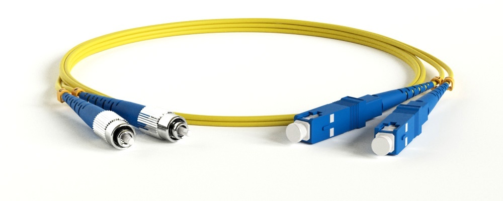 FC-D2-9-FC/UR-SC/UR-H-1M-LSZH-YL, патч-корд волоконно-оптический SC-FC