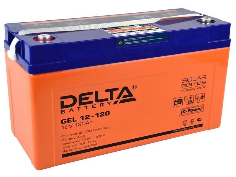 Delta GEL 12-120, аккумулятор герметичный свинцово-кислотный