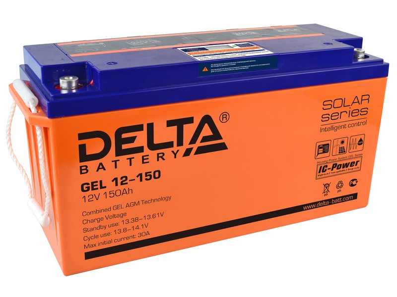 Delta GEL 12-150, аккумулятор герметичный свинцово-кислотный