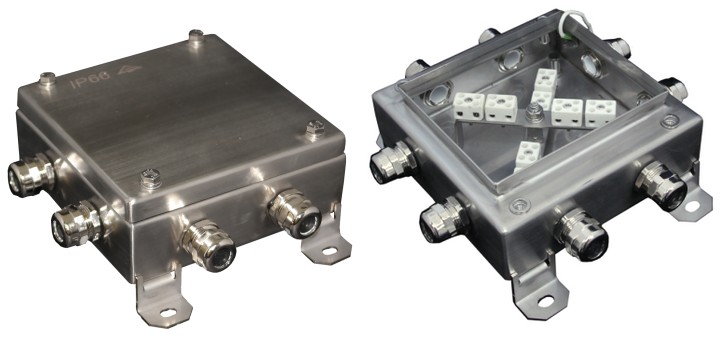 КМ-О (16к)-IP66-1515 нержавейка, коробка монтажная огнестойкая