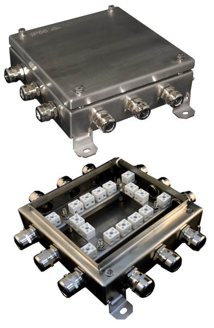 КМ-О (32к)-IP66-2020 нержавейка, коробка монтажная огнестойкая