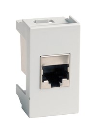 Розетка RJ-45 Viva 1 модуль серая (45138) компьютерная с одним разъёмом