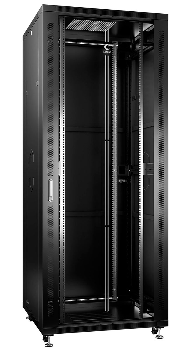 SH-05C-42U80/80-BK (8577c), шкаф телекоммуникационный 19" напольный 42U