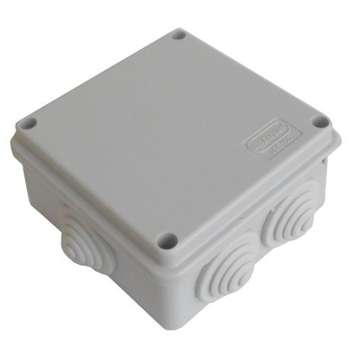 Коробка JBS100 100х100х55, 6 вых, IP55, серая (44007) монтажная