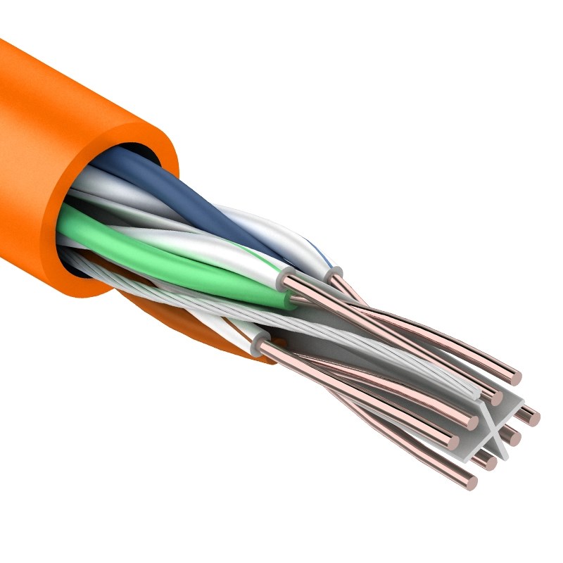 U/UTP 4PR 23AWG CAT6 305м нг(А)-HF REXANT (01-0050), кабель «витая пара» (LAN) для структурированных систем связи