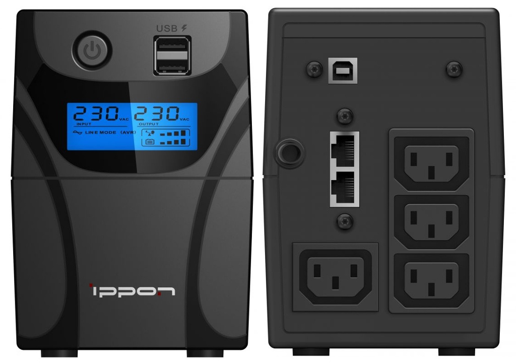 Ippon Back Power Pro II 500 (1030299), источник бесперебойного питания