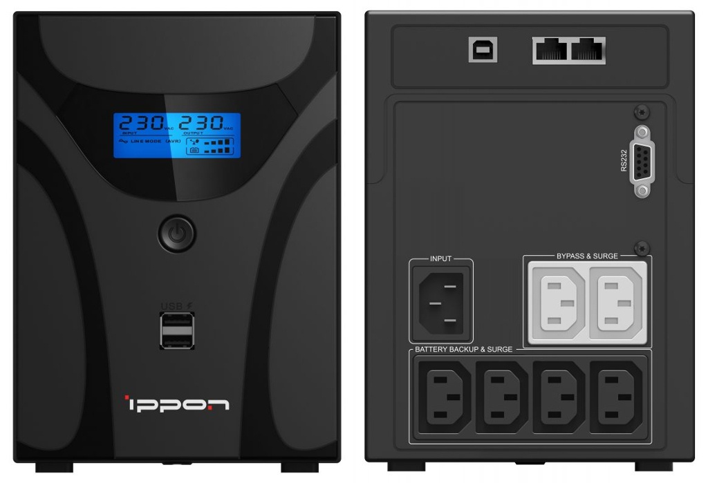 Ippon Smart Power Pro II 1200 (1005583), источник бесперебойного питания