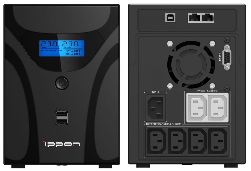 Ippon Smart Power Pro II 1600 (1005588), источник бесперебойного питания