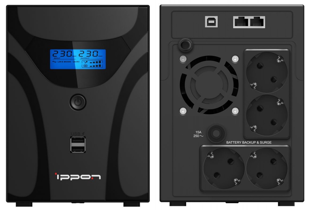 Ippon Smart Power Pro II 1600 Euro (1029742), источник бесперебойного питания