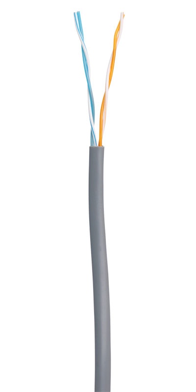 U/UTP 2pair, Cat5, In, PVC (EC-UU002-5-PVC-GY-1), кабель «витая пара» (LAN) для структурированных систем связи