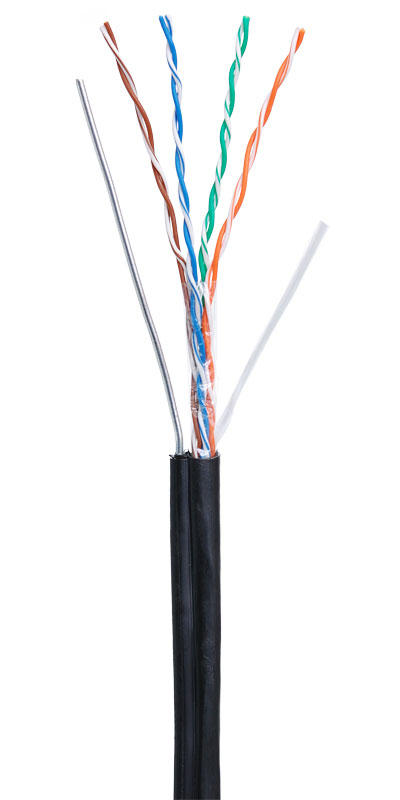 U/UTP 4pair, Cat5e, Out, Sw, PE (EC-UU004-5E-PE-SW-BK), кабель «витая пара» (LAN) для структурированных систем связи