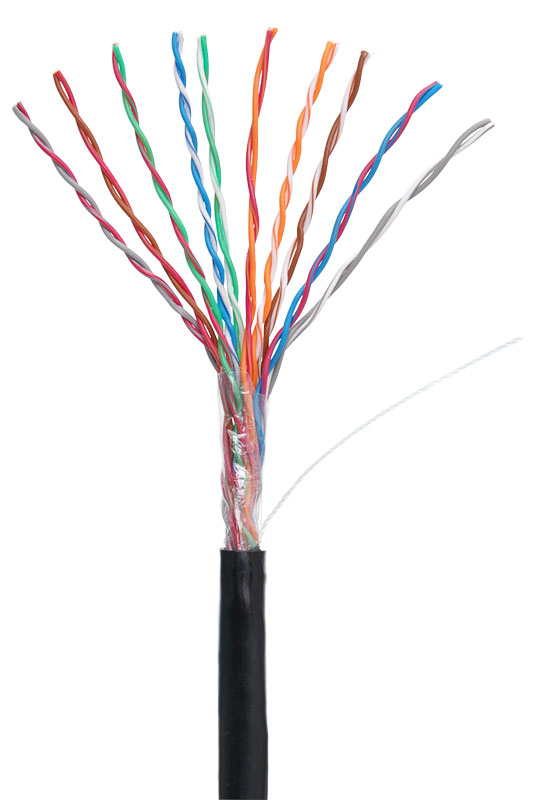 U/UTP 10pair, Cat5, Out, PE (EC-UU010-5-PE-BK-3), кабель «витая пара» (LAN) для структурированных систем связи