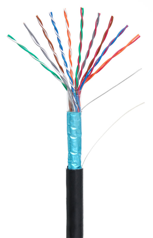 F/UTP 10pair, Cat5, Out, PE (EC-UF010-5-PE-BK-3), кабель «витая пара» (LAN) для структурированных систем связи