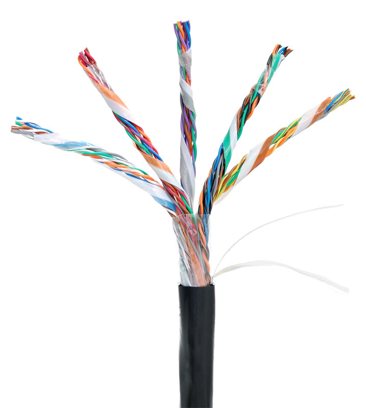 U/UTP 25pair, Cat5, Out, PE (EC-UU025-5-PE-BK-3), кабель «витая пара» (LAN) для структурированных систем связи