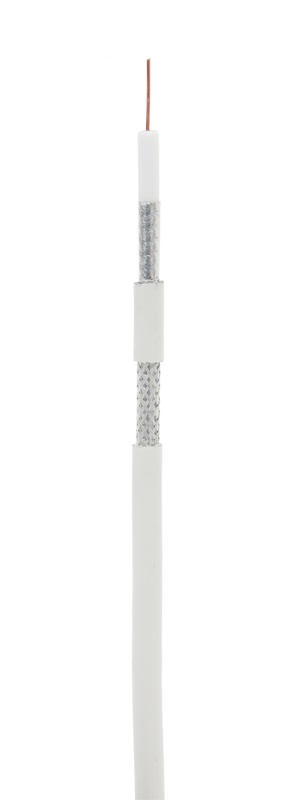 RG-6 CCS, In, PVC (UEC-C2-32123A-WT-3), кабель коаксиальный омедненный