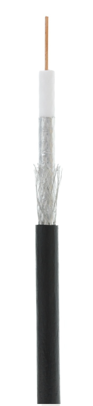 RG-6 CCS, Out, PE (UEC-C2-32123B-BK-3), кабель коаксиальный омедненный