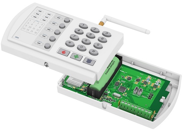 Контакт GSM-14К, панель охранная радиоканальная