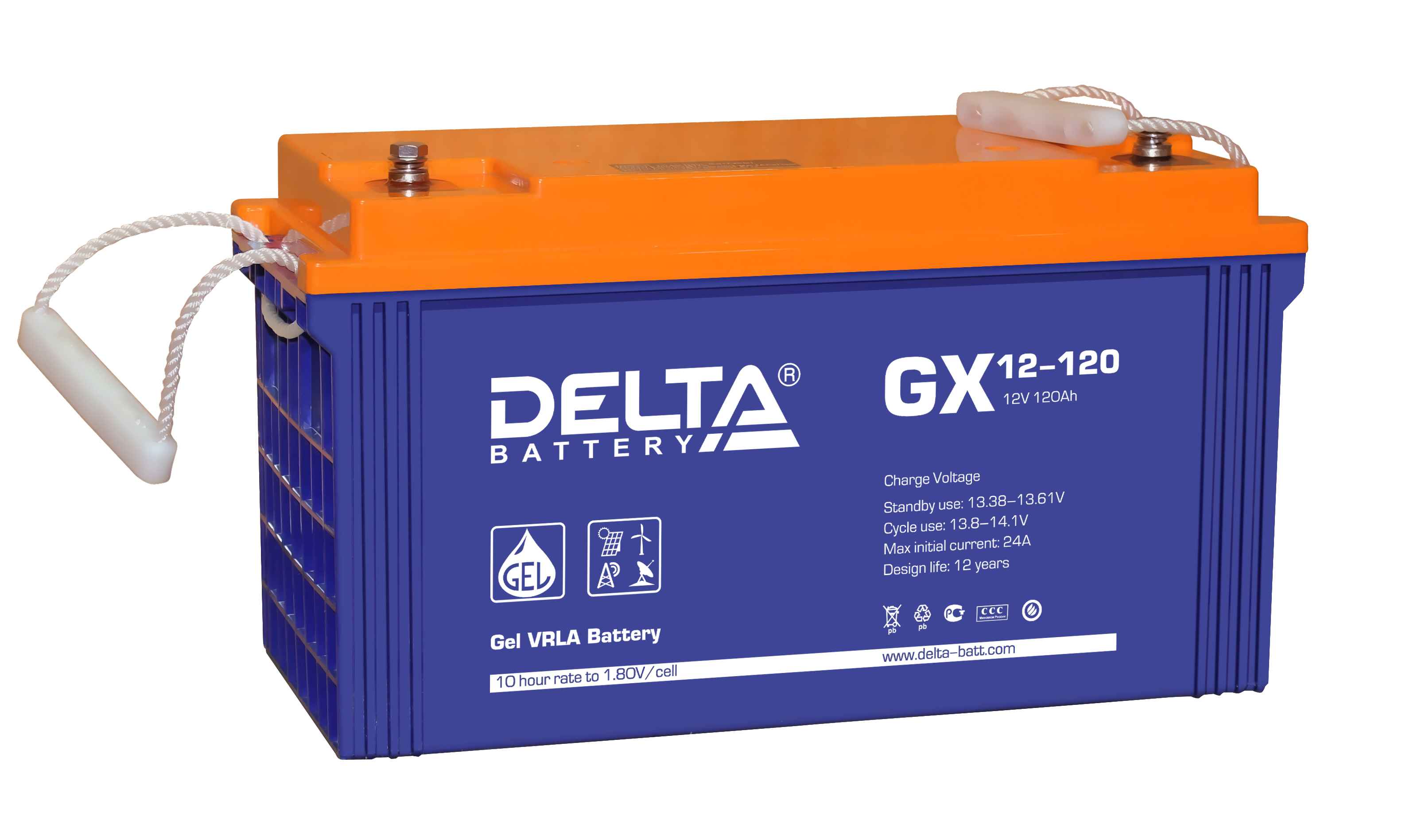 Delta GX 12-120, аккумулятор герметичный свинцово-кислотный