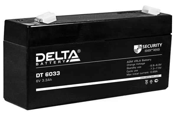 Delta DT 6033 (125мм), аккумулятор герметичный свинцово-кислотный