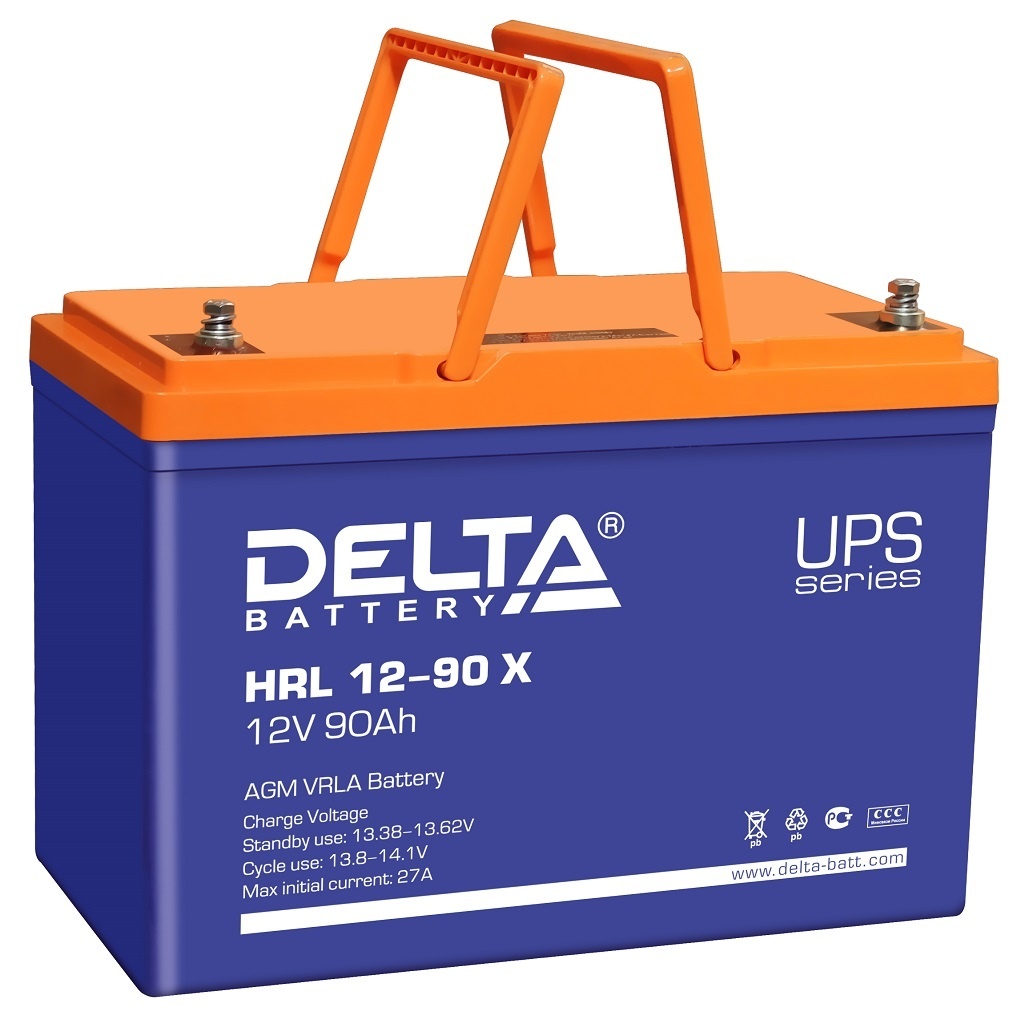 Delta HRL 12-90 X, аккумулятор герметичный свинцово-кислотный